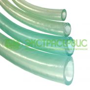 Шланг ПВХ 19х5 прозрачный морозостойкий (зеленый) -30 м