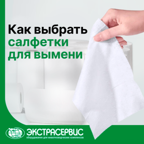 Как правильно выбрать салфетки для вымени коров?