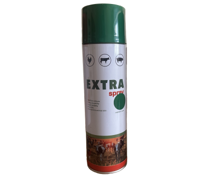 Чернила для маркировки животных в аэрозоли EXTRA spray 620 мл зеленый
