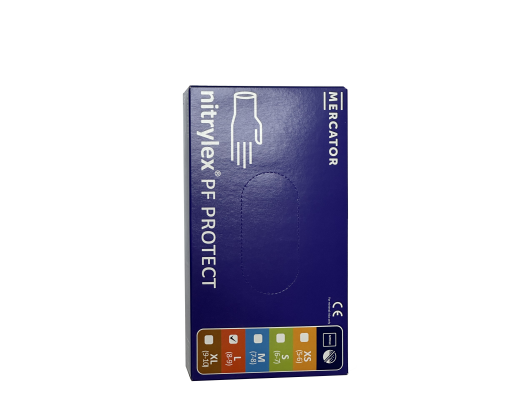 Перчатки нитриловые (размер L) 100шт уп.Nitrylex PF Protect