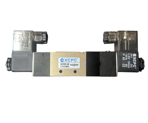 Пневмораспределитель 5/3-1/4" с катушкой  4V230C-08 DC24V