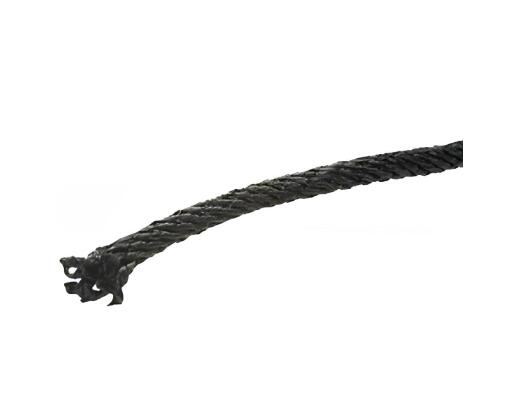 Трос полиамидный  4мм  черный, 200 м (бухта-200м)