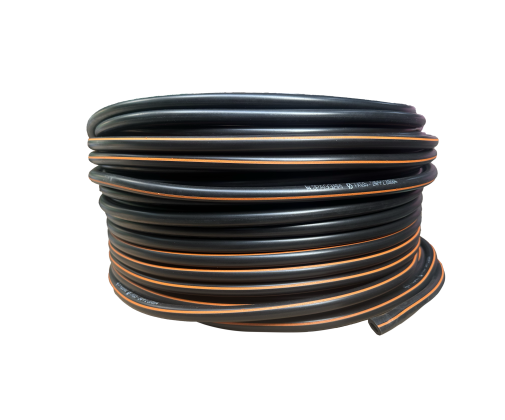 Шланг вакуумный 7х14мм резина, красная полоса (бухта-50 м) Италия