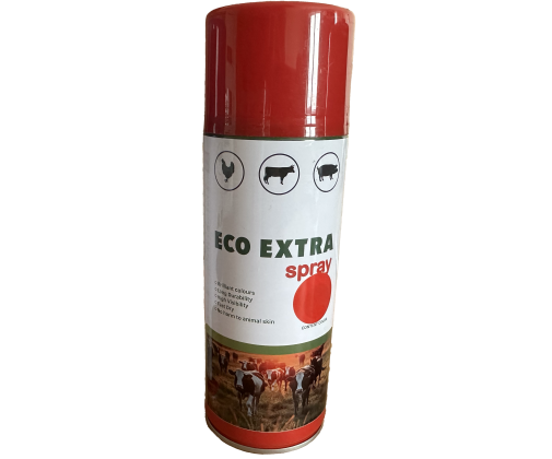 Чернила для маркировки животных в аэрозоли ECO EXTRA spray 500 мл красный
