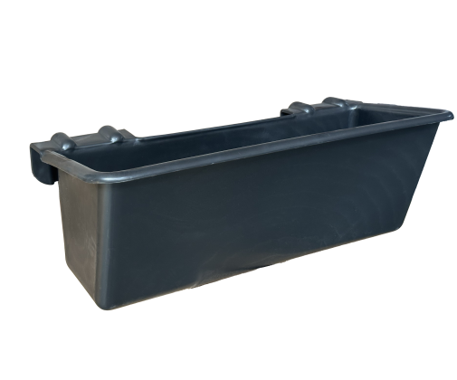 Кормушка длинная для подвешивания, 40л, черная, 80*38*31см