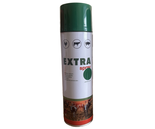 Чернила для маркировки животных в аэрозоли EXTRA spray 620 мл зеленый
