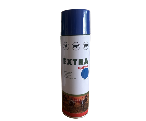 Чернила для маркировки животных в аэрозоли EXTRA spray 620 мл синий