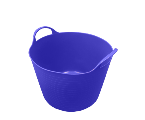 Ведро с ушками 26л гибкое (тёмно-синее)
