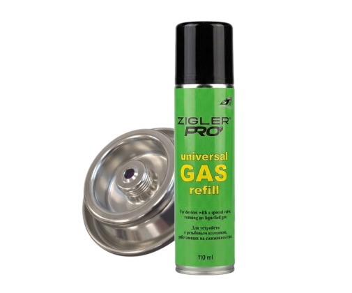 Баллон запасной роговыжигателя ZIGLER PRO (GasBuddex/Express/ALIOS, с резьбой) (24 шт/уп)