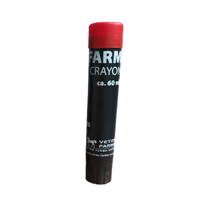 Карандаш для маркировки скота PAINT FARM красный (50шт\уп) (Польша)