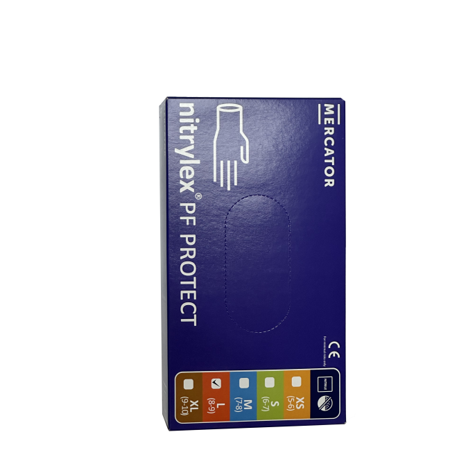 Перчатки нитриловые (размер L) 100шт уп.Nitrylex PF Protect