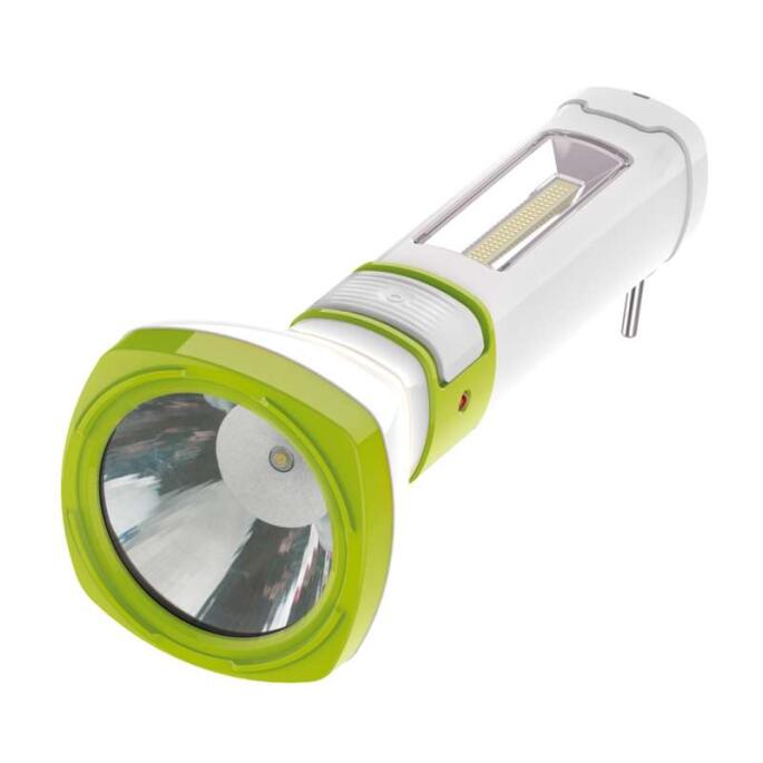 Фонарь светодиодный аккумуляторный 5W LED 3 режима бок. панель COB 2Вт с 