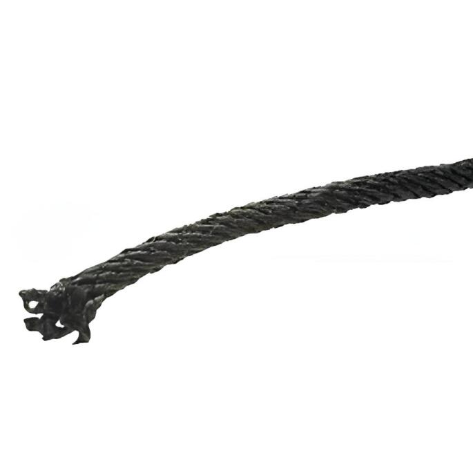 Трос полиамидный  4мм  черный, 200 м (бухта-200м)