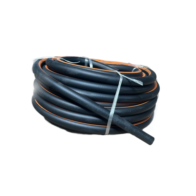 Шланг молочный 14х25 Италия (3-оранж. полосы, резин., бухта - 25 м)