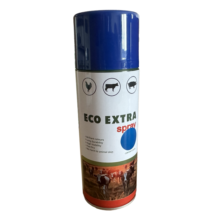 Чернила для маркировки животных в аэрозоли ECO EXTRA spray 500 мл синий