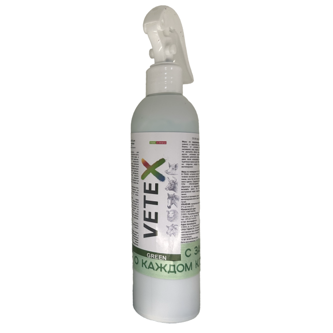 Краска-спрей "VETEX" для маркировки животных, зеленая