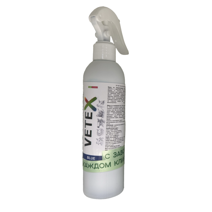 Краска-спрей "VETEX" для маркировки животных, синяя