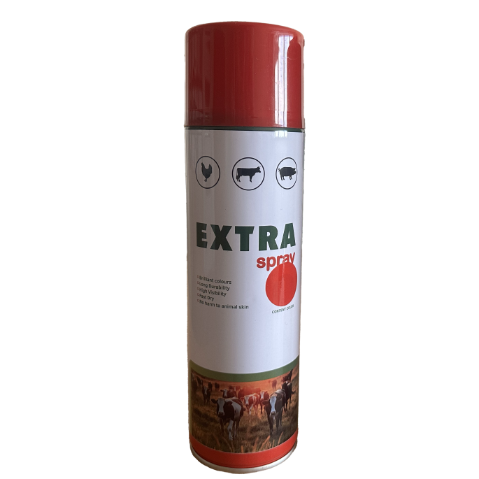 Чернила для маркировки животных в аэрозоли EXTRA Spray 620 мл красный