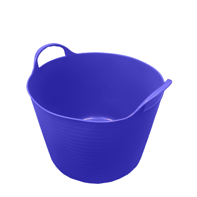 Ведро с ушками 26л гибкое (тёмно-синее)
