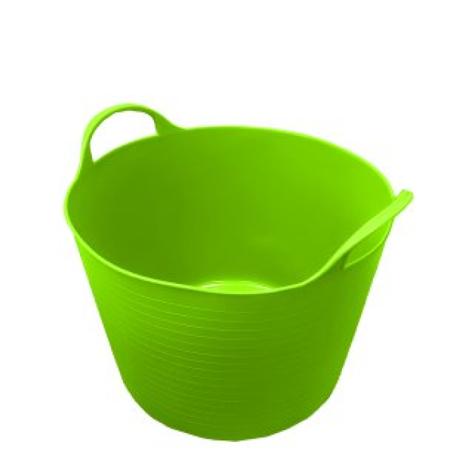 Ведро с ушками 40л гибкое (зелёное)