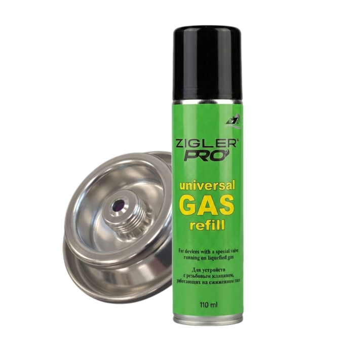 Баллон запасной роговыжигателя ZIGLER PRO (GasBuddex/Express/ALIOS, с резьбой) (24 шт/уп)